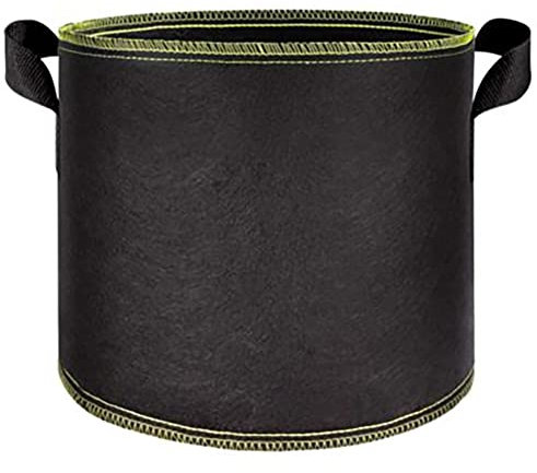 10 x Fabric Pot Round Black 20L
