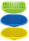 Fantesi 3-in-1 Dog & Cat Grooming Brush - Rubber Bath & Massage Brush for Short & Long Hair