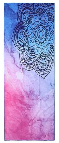 FANSU Hot Yoga Handtuch rutschfest Fitnesstuch Weich Atmungsaktiv Antirutsch Yogatuch mit Hoher Bodenhaftung Tragbares Yogahandtuch für Bikram und Pilates