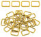 Swpeet Unisex Metal Buckle Metallschnalle, Gold, 25
