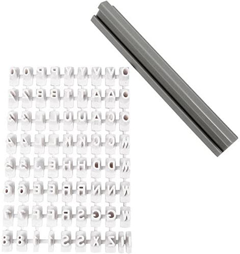 Creotime Textur Stempel-Set Buchstaben & Zahlen