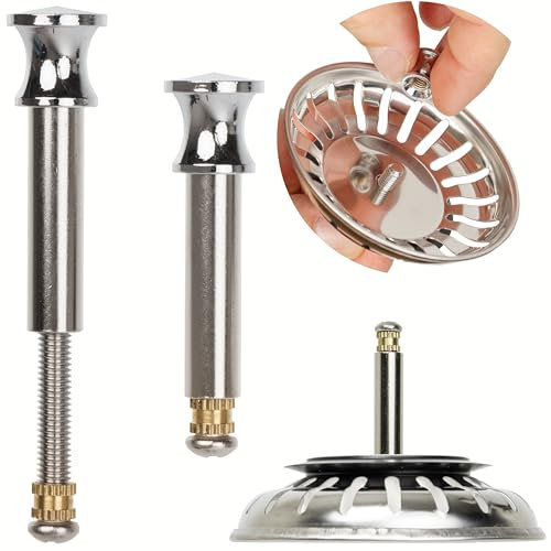 Cuello de Filtro de Repuesto, 1 Pieza, para Funcionamiento excéntrico, sobresale 27-57 mm en el desagüe, Pasador Ø 8 mm, de Acero Inoxidable, grifería de desagüe Pasador Pasador