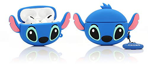 YIGEYI Silikon Hülle Kompatibel mit Airpods Pro Funny Cute 3D Cartoon Case Cover[DSN Benutzerbild Zeichentrickserie] (Big Ear Stitch)