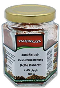 Yalçinkaya - Köfte Hackfleisch Gewürzmischung - 60g - Gewürz Mischung - Grillgewürze im Glas