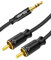 SOLMIMI cinch to jack 3.5 aux cavo cinch Spina da 3,5 mm a 2x cinch RCA cavo stereo per giradischi, altoparlanti, ricevitori, amplificatori, mixer, controller DJ, sistemi hi-fi - 2,4 metri