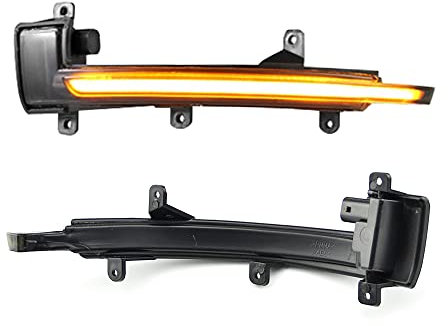 QKLsudua Lot de 2 clignotants latéraux séquentiels dynamiques à LED compatibles avec Audi TT TTS MK2 8J TTRS R8