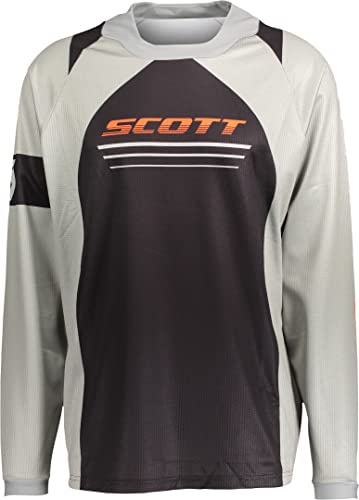 SCOTT X-Plore MX Motocross Jersey/DH Fahrrad Trikot lang grau/schwarz 2025: Größe: M (48/50)
