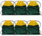 Sport Gym Bag Sack Cheerleading Cheerleader Kordelzug Rucksack 6 Pack Männer Frauen 210D Polyester erhältlich zum Wärmepressen, Wald / Gelb, middle, Klassisch
