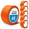 STROXX – 6x Putz- und Maler Abklebeband 50mm x 33m – Abdeckband orange für Malerarbeiten & Renovierungen – Malerkrepp zum Streichen & Lackieren – wasserfest & rückstandslos entfernbar