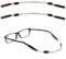 Verstellbares Brillenband Sport, 2 Stück Elastische Brillenbänder, Schwarz Rutschfestes Brillenband, Elastische Silikon-Brillenbänder, Sportbrillenband für Damen, Herren & Kinder - Brillenzubehör