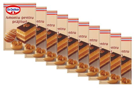 Dr. Oetker Ammonium for Cakes E503 and E504 rising agent 7 g (Pack of 10)