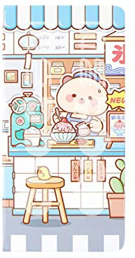 Kleines Mochi Wochen Handbuch Kariert Innenseite Handbuch Raster Niedlich Notizbuch Kleines Buch Einfaches Mädchen Herz Cartoon Loseblatt Notizbuch Mädchen