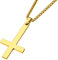 Supcare Upside Down Kreuz Umkehrung Kette für Herren Goldkette Halskette Kreuzkette umgekehrt Invertiert Kreuz Kette Petruskreuz Anhänger Cross Necklace Christen Kreuzanhänger Modeschmuck für Ehemann
