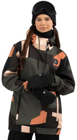 SIROKO - Snowboardjacke für Damen W1-W Sandboard - L - Schwarz/Braun