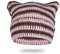 LEJAHAO Y2K Cat Beanie Mütze Damen Winter Hat Women Katzenmütze Katzenohren Damenmützen Modern Warme Thermo Winddichte Strickmütze Schöne Lustige Wintermützen Haube Frauen Mädchen Skimütze (Pink)
