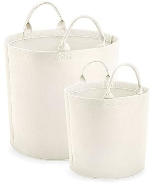 BagBase Felt Trug Soft White M (40 x 40 cm) (BG728)