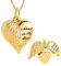 Minicremation Heart Urn Necklace Pendants for Ashes Angel Wings Cremation Jewelry for Women Men Keepsake Memorial Ash Jewelry Always in my Mind Forever in my Heart