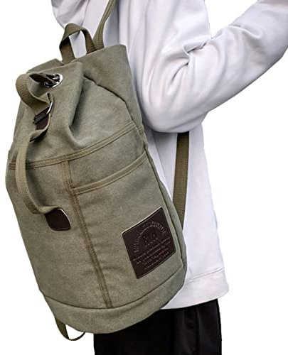 mimika Viaje para portátil para Hombre, Mochila Organizadora con Múltiples Compartimentos, Lona Gran Capacidad para derrape, Escalada y equitación