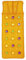 Bestway Fashion Lounge (Orange), 173 x 64 x 16 cm