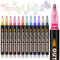 Gelanty Outline Markers, 12 Farben Glitzerstifte, Zeichenstifte für Weihnachtsmalerei, Metallic Stifte für Scrapbook, Teenage Girls Gifts, Kunst und Handwerk