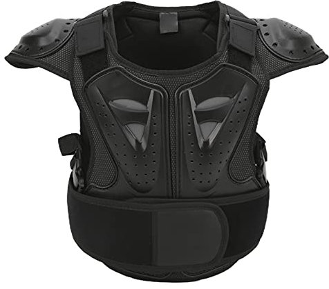 Motorrad-Reitpanzer-Weste, Bequemer Fahrrad-/Radsport-Brust-Rückenschutz für Kinder, Kinder-Motorrad-Rüstung (L)