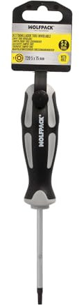WOLFPACK LINEA PROFESIONAL Destornillador Torx Acero S2 Mango TPR Bimaterial T20 Ø 5,0 x 75 mm