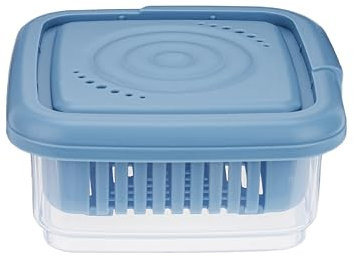 Lolyer Porte-Savon, étui de Voyage carré avec Couche de Drainage, récipient à Savon étanche pour Salle de Sport, Salle de Bain, Voyage, Camping, Porte-Savon pour Douche (Bleu)