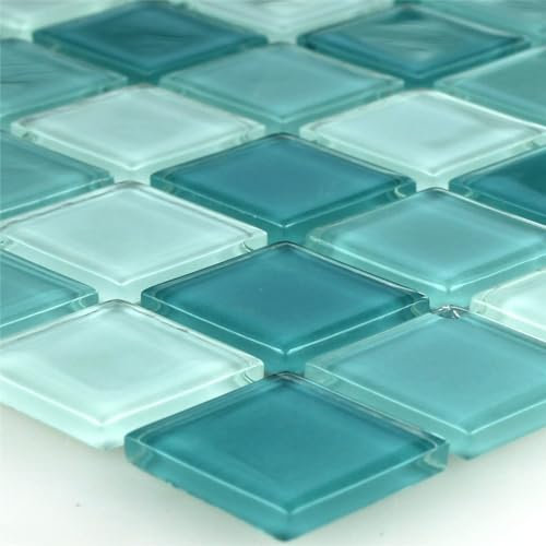 Muster Glasmosaik Fliesen Matte Grün Türkis Dusche Bad Wand Boden Fliesenspiegel