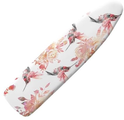 HOWILATH Hummingbirds Iron Board Covers 135 x 45cm, Soft Fabric Ironing Covers Heat Reflective Ironing Board Covers, Easy Installation-XL