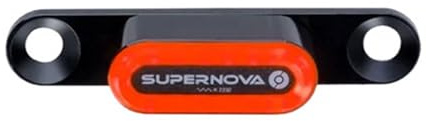 SUPER NOVA E-Bike-Rücklicht TL3 MINI, E-25 schwarz, Gepäckträgermontage, 12V, 50mm, W-TL3M-R-V12-BLK