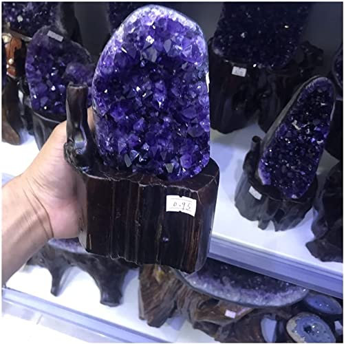 SFJSFIMQ mineralien Steine Uruguay Natural Amethyst Quarz Kristallhöhle kristall Steine deko