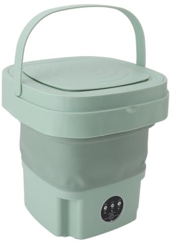 Mini Lavadora Plegable de 100-240 V, Lavadora Portátil de Limpieza Profunda, Mini Lavadora para Ropa de bebé, Ropa Interior, Calcetines (Enchufe de la UE)