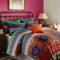 Dreamzie Bohemian Bettwäsche 200x220 cm 3 Teilig Rosa Orange Boho Indischen Mandala Böhmisch Bettwäsche Set mit Reißverschluss Vintage Bettbezug und 2 Kissenbezug 80x80