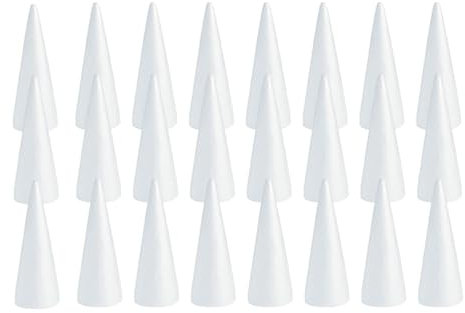 Amagogo 30x Schaumstoff-Zapfen zum Basteln Styropor-Zapfen handbemalt handgefertigt Kinder Schaumstoff-Baum-Zapfen Weihnachtsbaum für Weihnachtsbäume, 150MM