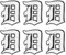 PATIKIL Antiguas Letras de Hierro en Parches, 6 Piezas de Apliques Bordados para Coser o Planchar en Ropa, Mochilas, Sombreros, Chaquetas, Camisetas, Letra D