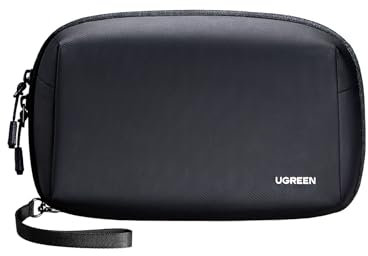 UGREEN Borsa Accessori Elettronici da Viaggio, Organizer Cavi Porta Compatibile with iPad Mini 5 4, Smartphone, Power Bank, Cable, Hard disk, ecc Tutto in 1