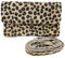 J26 Leopard Rauhleder Veloursleder Leder Tasche Clutch Gürteltasche Crossbody Hüfttasche Bauchtasche Umhängetasche Unisex echtes Leder Leo (Khaki)