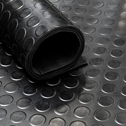 Gummimatte / Gummimatte auf Rolle - Noppen 2,7mm - Breite 50cm