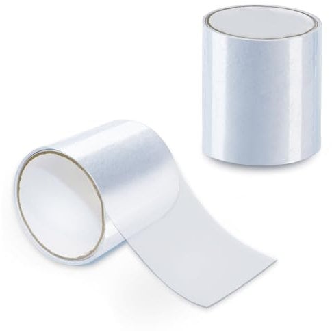 Forbabe 10x150cm Wasserdichtes Klebeband, Unsichtbares Zelt Reparatur Klebeband Pool Reparaturset Transparent Abdichtband für PVC-beschichtetes Zelt/Aufblasbare Kayaks/Rohre