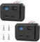Dexumodbk 2PCS 12V USB Socket Panel Car Charger PD3.0+QC3.0 with Switch and LED Night Light,DC12V-26V USB Power Outlet Outdoor Quick Charge Adapter for Campervan Motorcycle Boat Truck Marine Accessori