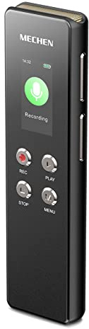 MECHEN V01 Enregistreur Vocal 128 Go, 1536kbps VOR Dictaphone