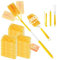 32 Stück für Swiffer Duster Staubmagnet Nachfüllpack Set, 360° für Swiffer staubmagnet nachfüllpack, Staubwedel für Swiffer Teleskopstange Starke Adsorption Tierhaaren, Staub, Allergenen
