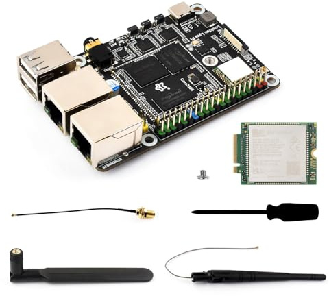 LUCKFOX Lyra Pi A W 4G Kit with SIM7600G-H-M.2 4G Module, Wi-FI 6/BT 5.2, Linux Micro Development Board for IoT/Robotics/Industrial Automation, with 8GB eMMC, Without TF Card Slot