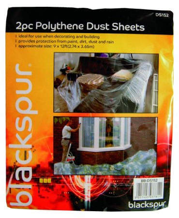 Blackspur BB-DS152 Polythene Dust Sheet Set