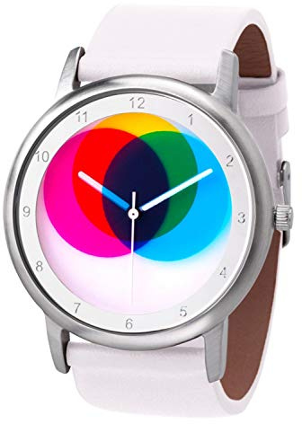 Rainbow Watch Unisex Edelstahl Quarzuhr Avantgardia CMYK