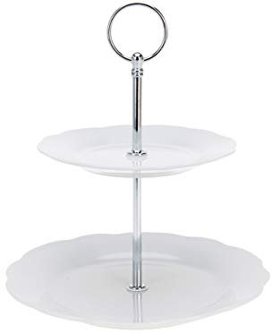 Etagere aus Keramik (mit 2 Ebenen)