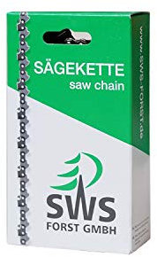 SWS Forst GmbH Sägekette langer Schneidezahn 3/8 1,3 mm 44 Treibglieder kompatibel mit STIHL und anderen