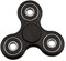 Toyland Black with Black Rings Tri Fidget Spinner à Main - Soulagement de Stress et anxiété pour Les Enfants et Les Adultes