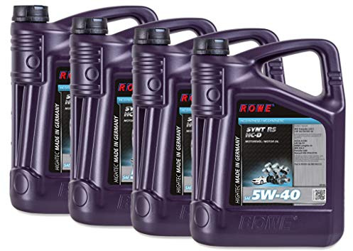 20 Liter (4x5L) ROWE HIGHTEC SYNT RS HC-D SAE 5W-40 Motoröl Made in Germany