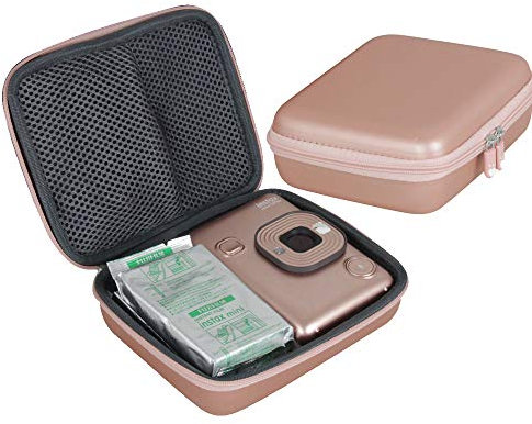 Hermitshell Voyage Cas pour Fujifilm instax Mini LiPlay (for Camera + Film, Or)